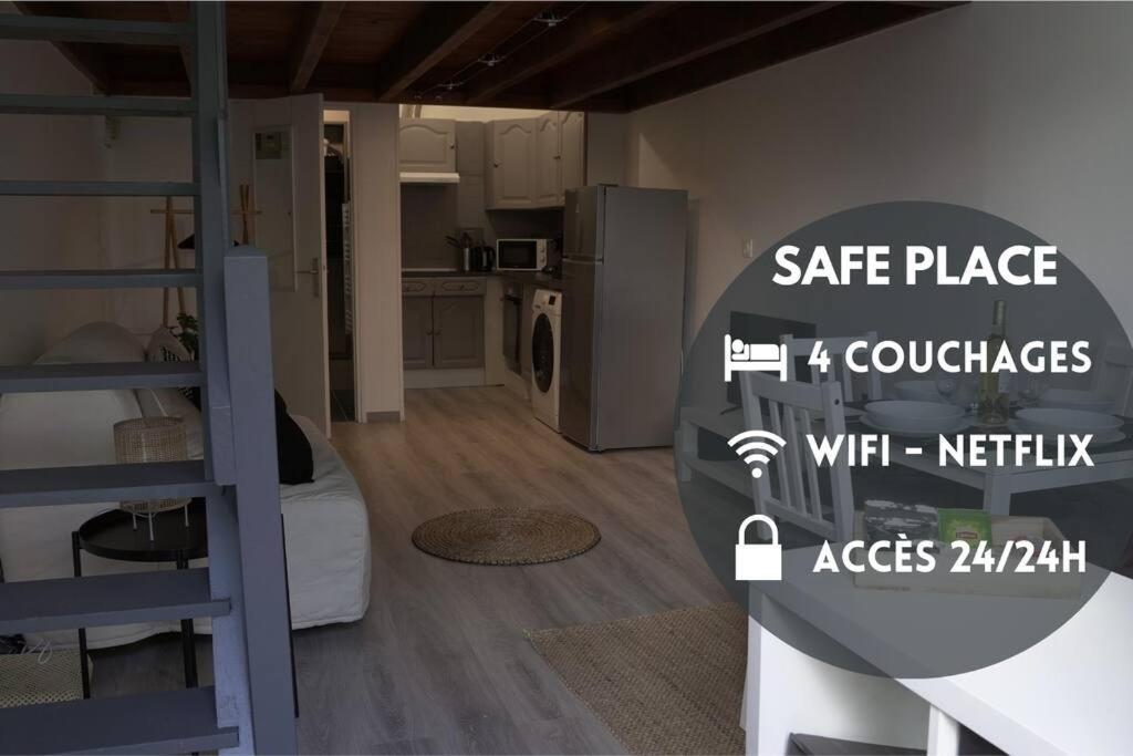 Saafeplace-4Pers-Wifi-Keybox-24Sur7 Etampes Exterior photo